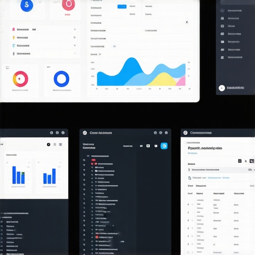 A workspace with screens displaying local SEO dashboards and citation management tools.