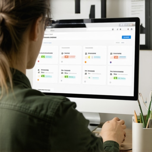 Business owner examining Google My Business analytics after a drop in rankings