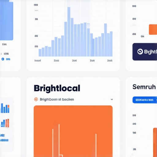 Local SEO Tools Dashboard Screenshot showing local SEO rank tracking dashboard with metric graphs