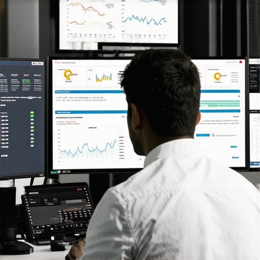 Person managing multiple SEO tools for Google My Business optimization.