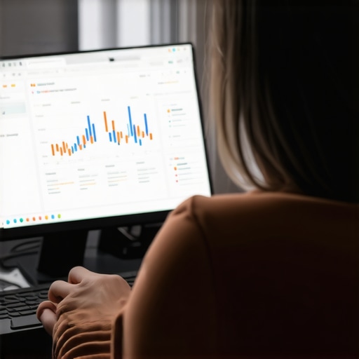 Business owner reviewing local SEO metrics on a laptop during emergency GMB rank recovery