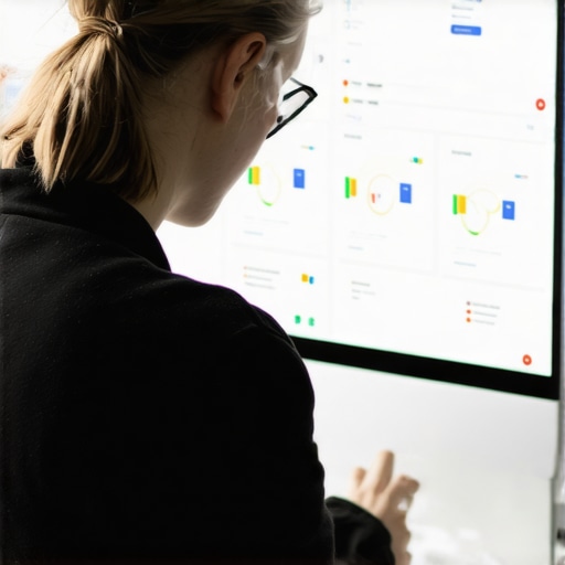 Analyzing GMB Profile Analytics for SEO Recovery Person reviewing Google My Business analytics on a computer