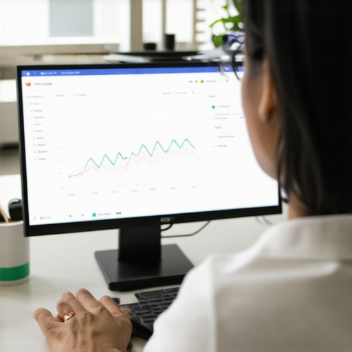 Business owner optimizing GMB profile to improve local ranking