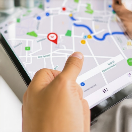 Business owner correcting location pin on digital map to improve Google My Business ranking.
