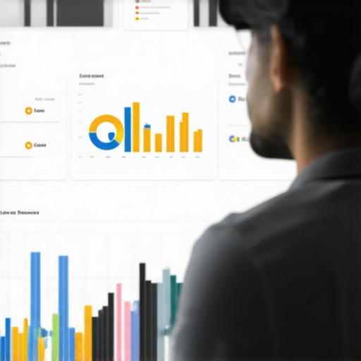 SEO Tools in Action for GMB Person reviewing local SEO analytics on a laptop